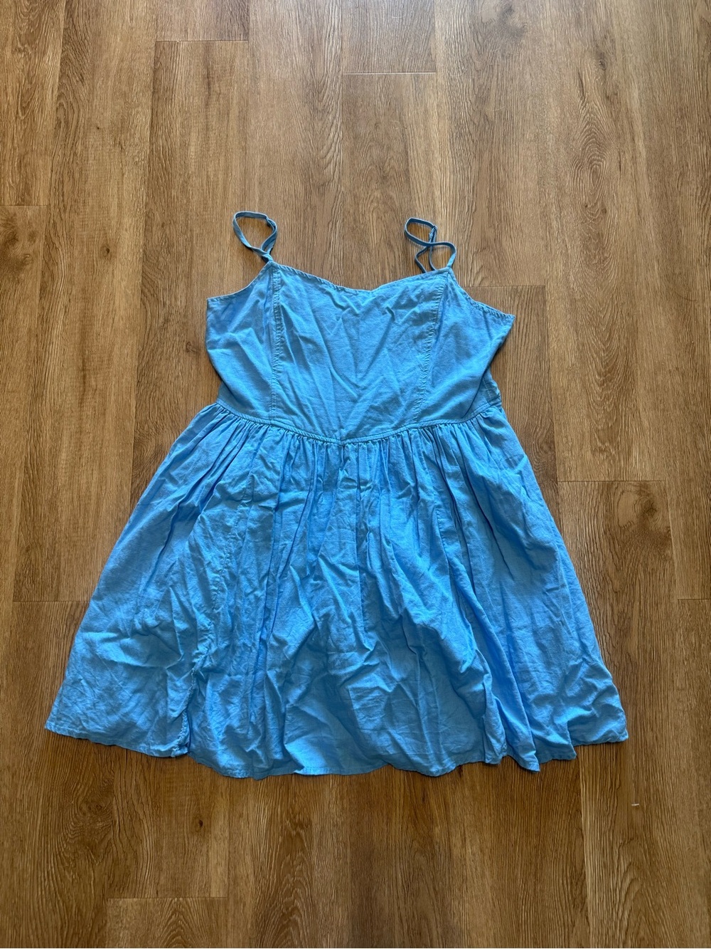 Aerie Blue Spaghetti Strap Casual Mini Dress